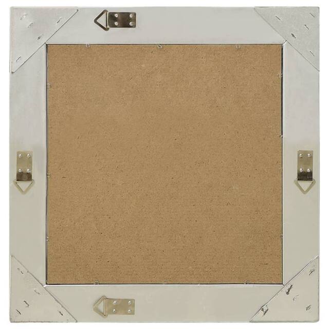 Berkfield Home Wall Mirror Baroque Style 50x50 cm Silver - image 1