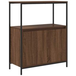 Berkfield Home Bathroom Cabinet with Shelves Brown Oak 76.5x35x95 cm - thumbnail 2