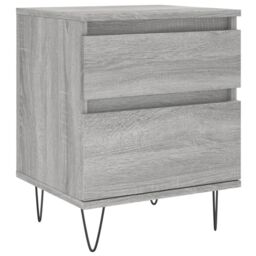 Berkfield Home Bedside Cabinets 2 pcs Grey Sonoma 40x35x50 cm Engineered Wood - Size: 40 x 35 x 50 cm - thumbnail 5