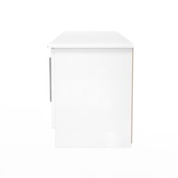 Ready Assembled 2 U Carlton 2 Door 2 Drawer Superwide TV Unit (Ready Assembled) in White - thumbnail 3