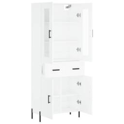 Berkfield Home Highboard White 69.5x34x180 cm Engineered Wood - thumbnail 4
