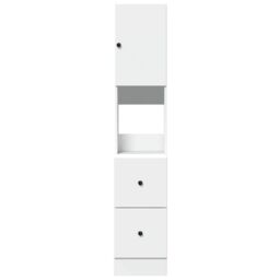 Berkfield Home Kitchen Cabinet White 35x50x180 cm Engineered Wood - Size: 35 x 50 x 180 cm - thumbnail 4