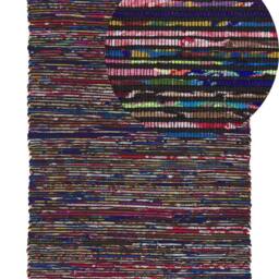 Wyld and Coco Handwoven Rug Dark Multicolour Cotton-Polyester 140 x 200 cm - Size: 140 cm x 200 cm - thumbnail 2