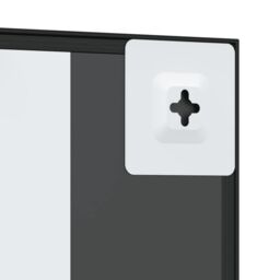 Berkfield Home Wall Mirror Black 40x40 cm Square Iron - thumbnail 6