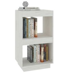 Berkfield Home Book Cabinet White 40x35x71 cm Solid Pinewood - Size: 40 x 35 x 71 cm - thumbnail 4