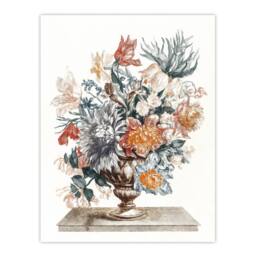 Artery8 Stone Vase with Flower Bouquet Johan Teyler Framed Wall Art Print in White - Size: A4 - thumbnail 3