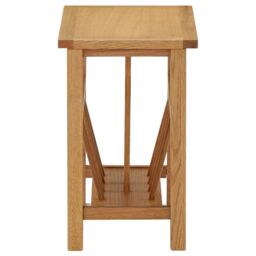 Berkfield Home Magazine Table 45x27x42 cm Solid Oak Wood in Brown - Size: 45 x 27 x 42 cm - thumbnail 3
