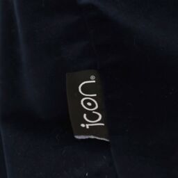 icon Kingston Classic Velvet Bean Bag Chair & Pouffe Pink Bean Bag Chair in Dark Blue - thumbnail 6