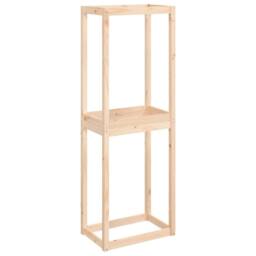 Berkfield Home Tire Rack 63x40x180 cm Solid Wood Pine in Brown - Size: 63 x 40 x 180 cm - thumbnail 2