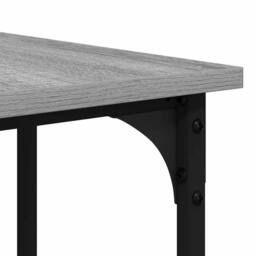 Berkfield Home Decorative Desk Grey Sonoma 139x139x75 cm Engineered Wood - Size: 139 x 139 x 75 cm - thumbnail 9