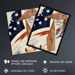 Artery8 Portrait of Ralph Dusenberry Arthur Dove Framed Wall Art Print - Size: A4 - thumbnail 2