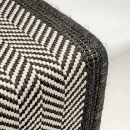 runrug Stair Runner Carpet - Reversible & Durable, 2mm - 'Illusion' in Black - Size: 60 cm x 570 cm - thumbnail 2