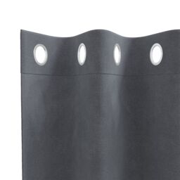 Berkfield Home Blackout Curtains with Eyelets 2 pcs Super Light Grey Velvet - thumbnail 4
