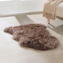 Native Natural Taupe Sheepskin Rug XXL - Size: 60 cm x 120 cm - thumbnail 1