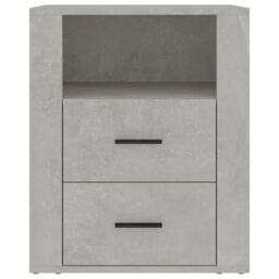 Berkfield Home Bedside Cabinet Concrete Grey 50x36x60 cm Engineered Wood - Size: 50 x 36 x 60 cm - thumbnail 6