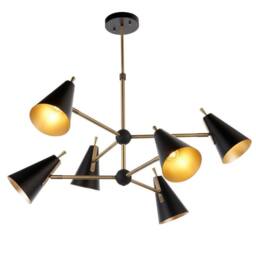 Netlighting 'ALTA' Multi Arm Dimmable Stylish Indoor Shade Pendant Ceiling Lamp in Yellow - thumbnail 1