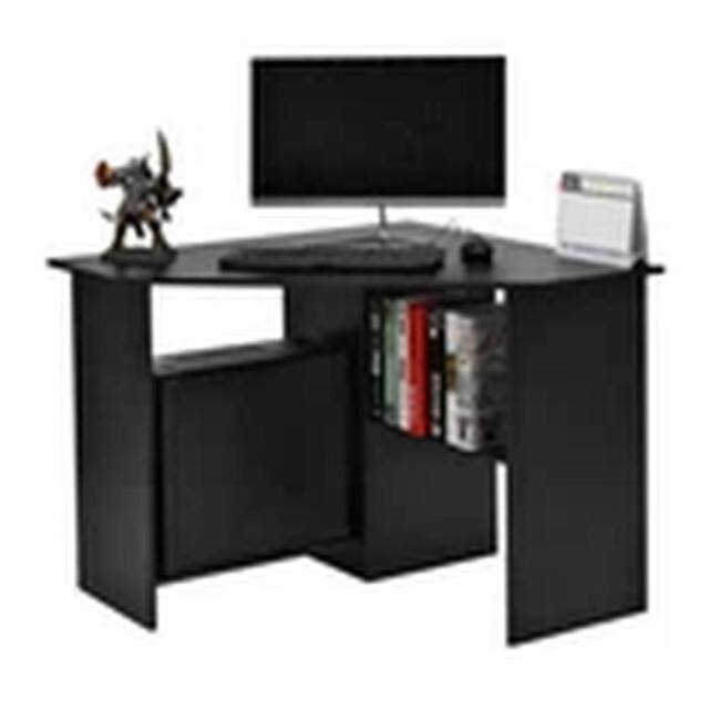 EONLION Black Computer Desk PC Laptop Table Corner Home Office - image 1