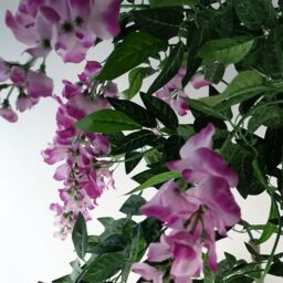 Leaf 150cm Artificial Light Pink Purple Wisteria Tree - thumbnail 2