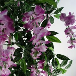 Leaf 150cm Artificial Light Pink Purple Wisteria Tree - thumbnail 3