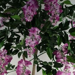 Leaf 150cm Artificial Light Pink Purple Wisteria Tree - thumbnail 4