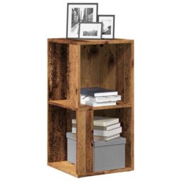 Berkfield Home Corner Cabinet Old Wood 33x33x67 cm Engineered Wood in Brown - Size: 33 x 33 x 67 cm - thumbnail 1