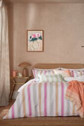 YVONNE ELLEN 'Wobble Stripe' Cotton Oxford Pillowcase Pair - thumbnail 3