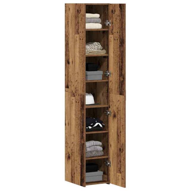 Berkfield Home Highboard Old Wood 30x42.5x185 cm Engineered Wood in Brown - image 1