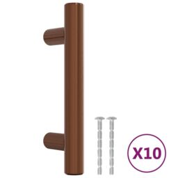 Berkfield Home Cabinet Handles 10 pcs Bronze 64 mm Stainless Steel in Brown - thumbnail 2
