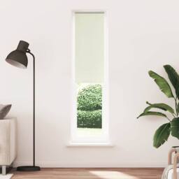 Berkfield Home Roller Blind Blackout Off-White 130x230 cm Fabric Width 126.6 cm… - thumbnail 1