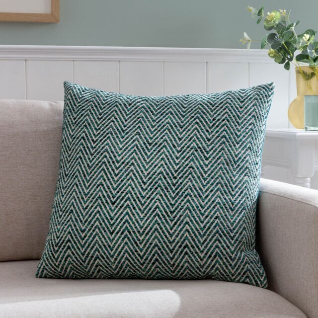 Wylder Croft Twill Woven Cushion in Teal - Size: 50 cm x 50 cm - image 1
