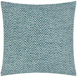 Wylder Croft Twill Woven Cushion in Teal - Size: 50 cm x 50 cm - thumbnail 2