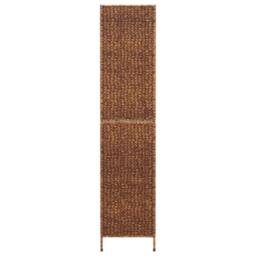 Berkfield Home Room Divider 5-Panel Brown 205x180 cm Water Hyacinth - thumbnail 5