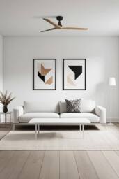 Netlighting Klim Medium Black Light Pine Wood DC Ceiling Fan 6 Speed - thumbnail 2