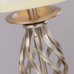 Lighting Collection SATIN SILVER TOUCH TABLE LAMP - thumbnail 4