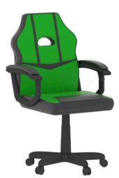 Home Discount Vida Designs Comet Racing Office Gaming Adjustable UKFR Fabric Chair in Green - thumbnail 6