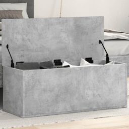 Berkfield Home Storage Box Concrete Grey 90x35x35 cm Engineered Wood - Size: 90 x 35 x 35 cm - thumbnail 1