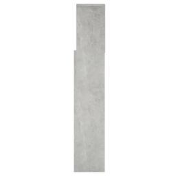 Berkfield Home Headboard Cabinet Concrete Grey 160x19x103.5 cm - thumbnail 6