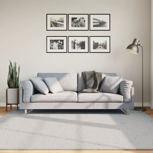 Berkfield Home Rug HUARTE Short Pile Soft & Washable Grey 200x200 cm - Size: Medium - image 1
