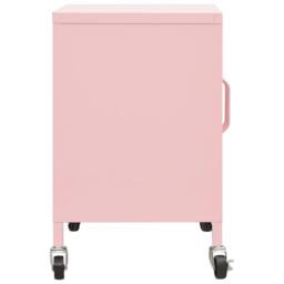 Berkfield Home Storage Cabinet Pink 60x35x56 cm Steel - Size: 60 x 35 x 56 cm - thumbnail 4