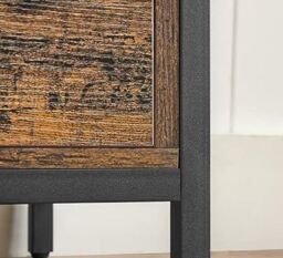 Modcraft Industrial TV Unit with Storage - Rustic Brown & Black TV Stand - Size: Large - thumbnail 4