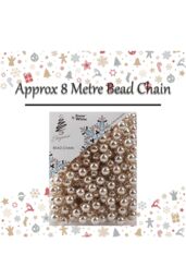 VFM e-Store Christmas Decoration 7M Bead Chain X 1 8 Metre Bead Chain Rose Gold - thumbnail 2
