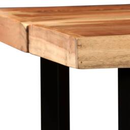 Berkfield Home Bar Table Solid Acacia Wood 150x70x107 cm in Brown - Size: 150 x 70 x 107 cm - thumbnail 4