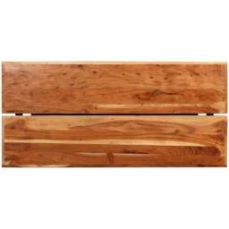 Berkfield Home Bar Table Solid Acacia Wood 150x70x107 cm in Brown - Size: 150 x 70 x 107 cm - thumbnail 3