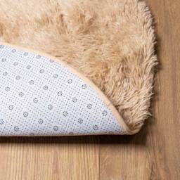 Berkfield Home Shaggy Rug High Pile NAVARRA Beige 200x200 cm Polyester - Size: Medium - thumbnail 6