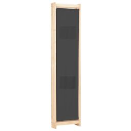 Berkfield Home 3-Panel Room Divider Grey 120x170x4 cm Fabric - Size: 120 x 170 x 4 cm - thumbnail 4