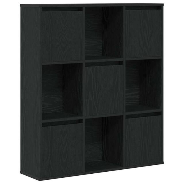 Berkfield Home Bookcase Black Oak 89x24x101.5 cm Engineered Wood - image 1