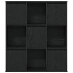 Berkfield Home Bookcase Black Oak 89x24x101.5 cm Engineered Wood - thumbnail 4