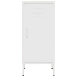 Berkfield Home Storage Cabinet White 42.5x35x101.5 cm Steel - thumbnail 3