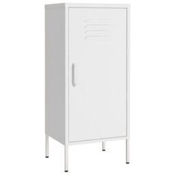 Berkfield Home Storage Cabinet White 42.5x35x101.5 cm Steel - thumbnail 2