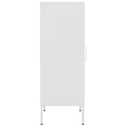 Berkfield Home Storage Cabinet White 42.5x35x101.5 cm Steel - thumbnail 4